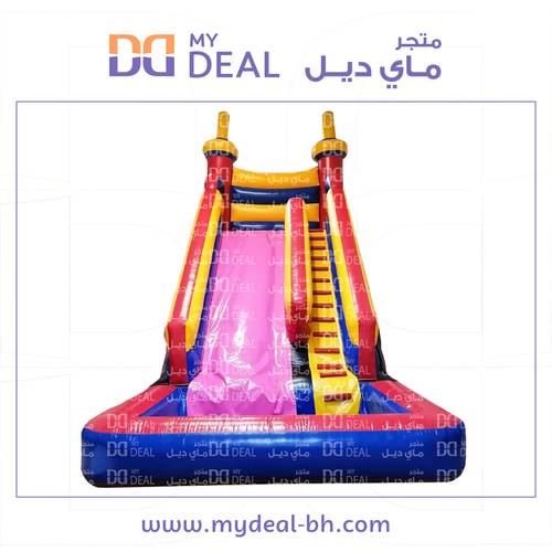 زحليقة مائية مع حوض طول ٩ متر عرض ٤ متر الارتفاع ٩ متر 