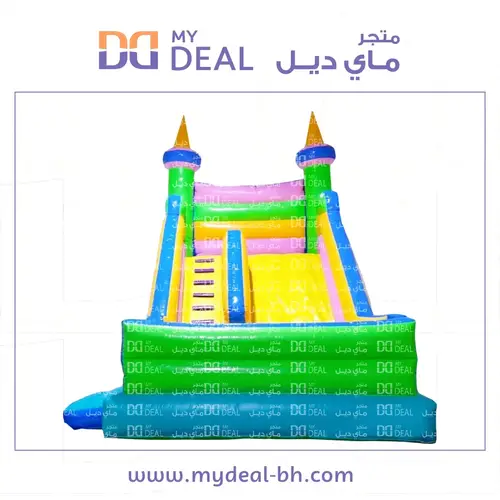 زحليقة هوائية مع نطيطة وجدار وبوابة 5.50*4.50*5 متر 