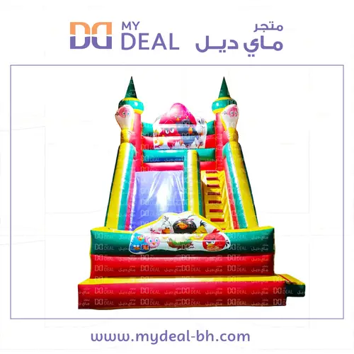 زحليقة أنجري بيردز مع سلم وجدران مدرجة 6* 4.50 *5 متر