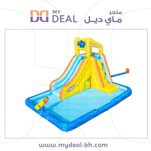 زحليقة مائية مع حوض كبير المنجم 4.8×3.1×2.6متر تكفي 8 اطفال