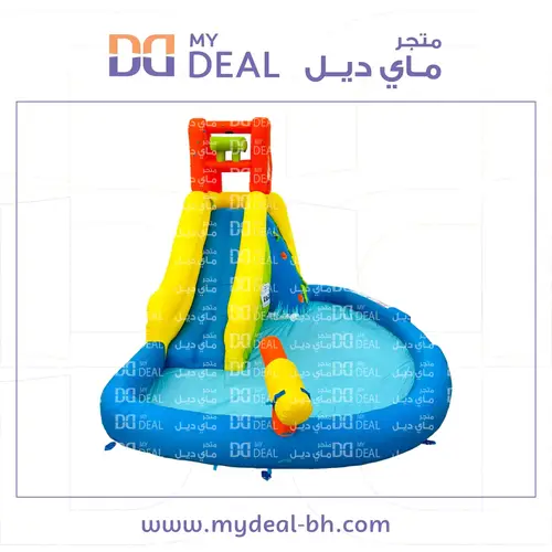إيجار زحليقة مائية مع حوض مسبح مائي طول 3 عرض 2.8 متر ارتفاع 2.6 متر تستخدم مائية أوجافة | في البحرين