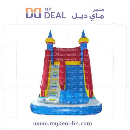 زحليقة هوائية مع حوض الطول ٦ العرض ٣.٣٠ ارتفاع ٦ 