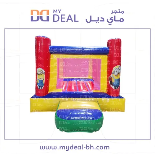ايجار نقيزة مع شخصية مينيونز مع درج وشبك 3.20 *2.50*2 متر | في الممكلة البحرين