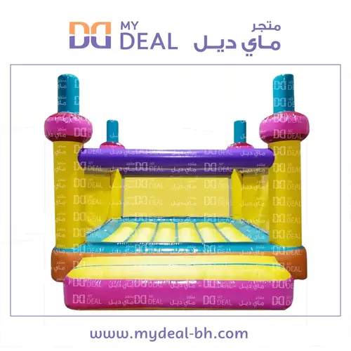 نطيطة هوائية مع درج كبير وشبك 4*4 متر