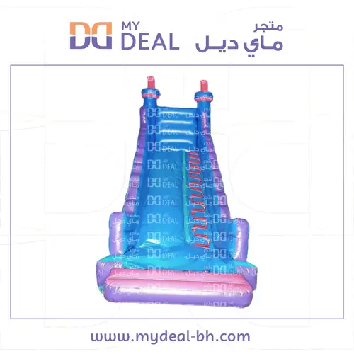 زحليقة هوائية مع مساكات  يد ودرج كبير 8 * 3.30 * 8 متر