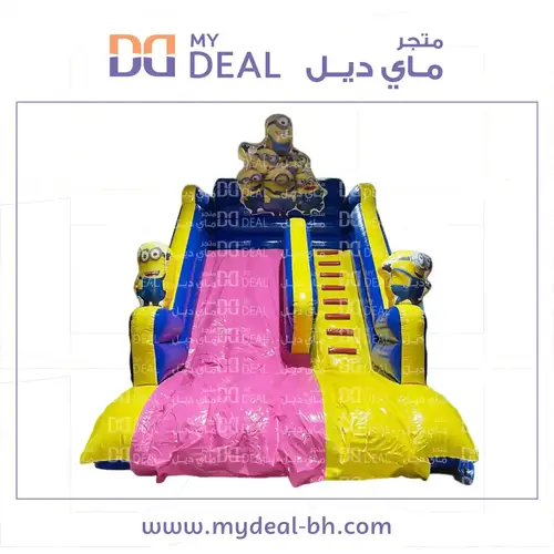 زحليقة هوائية شخصية المينيونز مع سلم 5.50* 4* 5 متر 