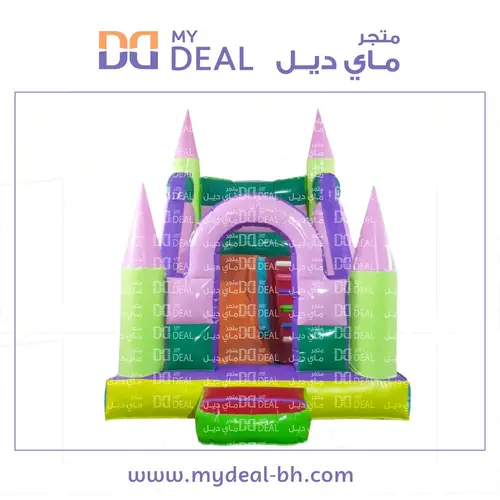 زحليقة هوائية مع نطيطة وسلم وبوابة ودرج وجدار  5.20*3*3.50 متر 