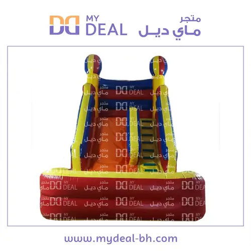 زحليقة مائية مع حوض دبل وسلم الطول 6 متر العرض 4 متر ارتفاع 6 متر 