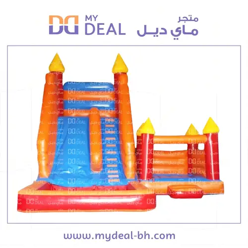 زحليقة مع نطيطة جانبية مع حوض مائي ودرج 6* 7* 6 متر 