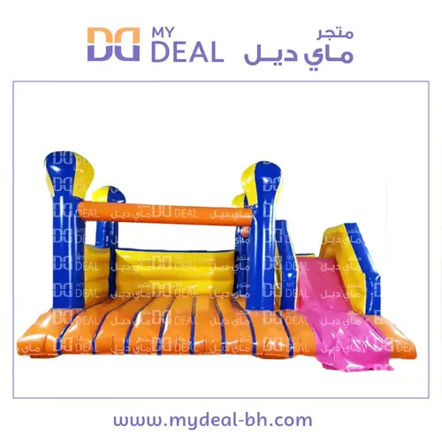 نطيطة هوائية مع زحليقة جانبية 5*5 متر  
