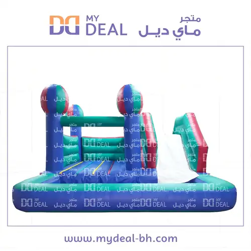 نطيطة مع زحليقة و حوض مسبح طول 5 متر × عرض 5 متر