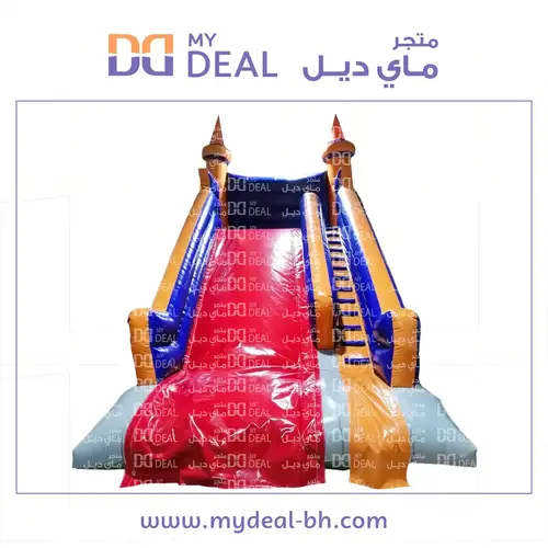 زحليقة هوائية استثمارية مع سلم ومساكات لليد 7*4.50*7 متر 