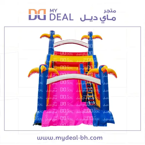 إيجار زحليقة مع سلم ومساكات يد وشبك علوي واعمدة مشجرة  طول 7 متر عرض 4.50 متر ارتفاع 6 متر | في البحرين