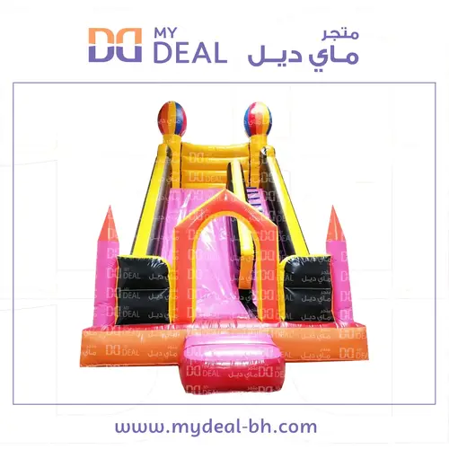 زحليقة مع سلم ونطيطة وجدار وبوابة ودرج 6.70*4* 7 متر