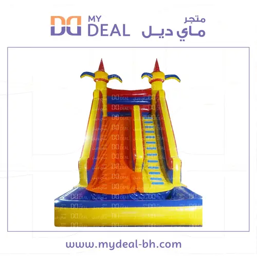زحليقة مائية مع حوض ٧ في ٤ في ٧ متر