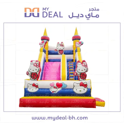زحليقة  شخصية كيتي مع نطيطة وجدار امامي 6*4.50*6 متر