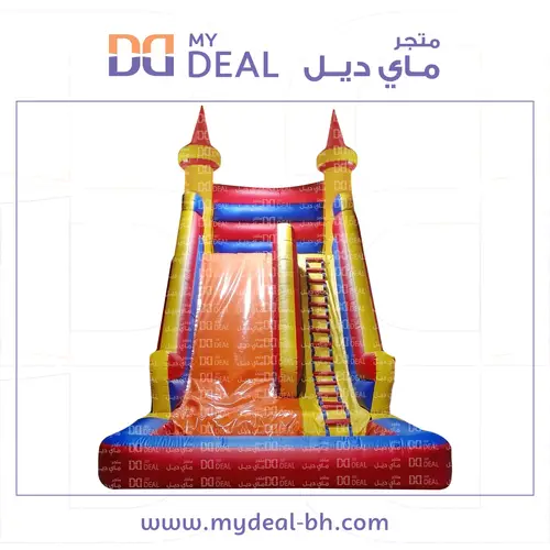 زحليقة مع مسبح مائي ومساكات يد 7*4*7 متر