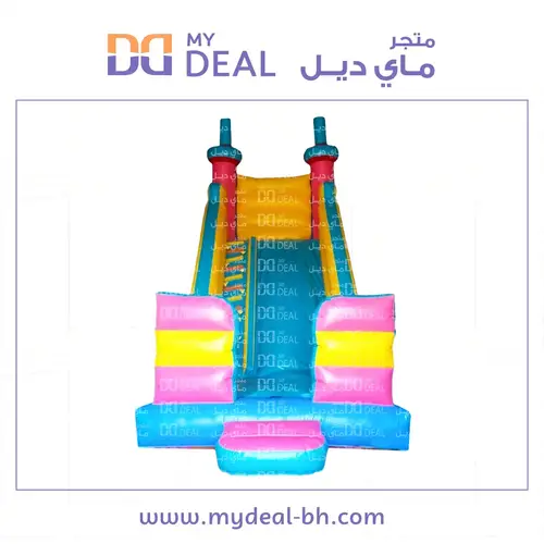 زحليقة مع  نطيطة و درج وسلم ومساكات يد  7.7 * 3.3 * 7 متر
