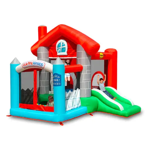 نطيطة وزحليقة منزل الطفولة 2.70×2.50×2.20متر تتحمل 136كجم تكفي 8 لاعبين