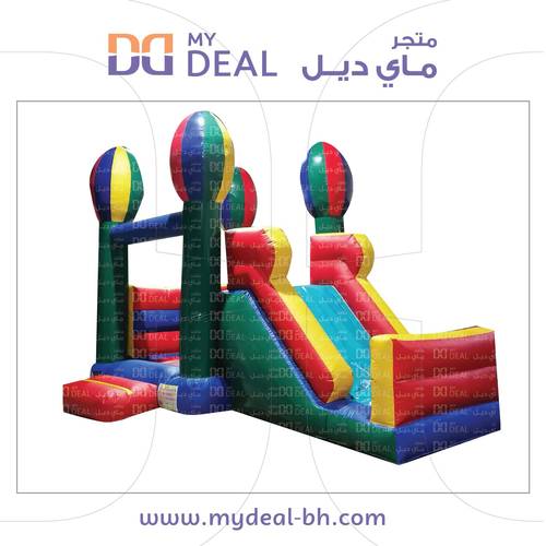 نقيزة مع درج وزحليقة مع جدار 5.50*3.80متر