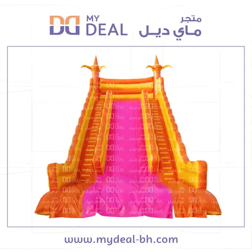 زحليقة هوائية مع سلمين واعمدة مشجرة الطول 10* 6* 10 متر