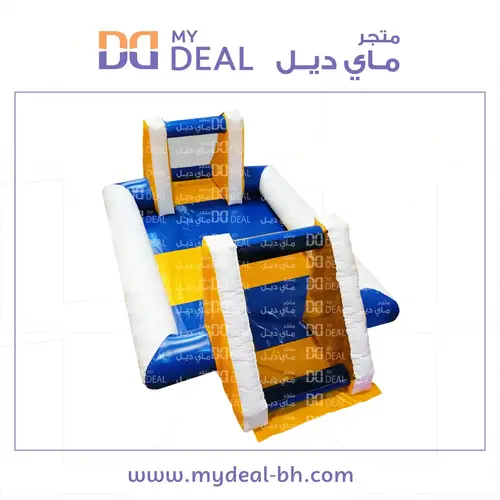 ملعب صابوني بأرضية بلوني الأزرق والأصفر 6 * 3 متر
