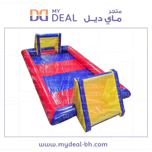 ملعب صابوني لون احمر وازرق  10*5 متر