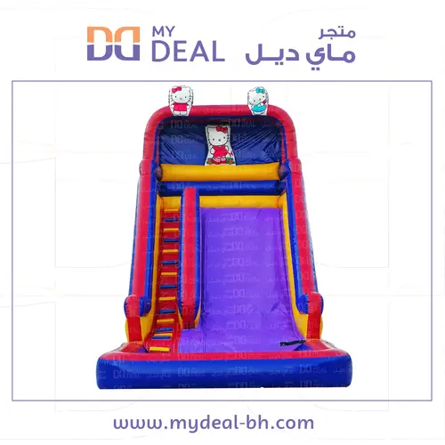 زحليقة كيتي مع مسبح مائي مع سلم طول 8 متر عرض 4.50 متر ارتفاع 7 متر