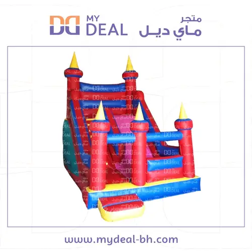 زحليقة مع بوابة ودرج وجدار ونطيطة  6.20*4*5 متر