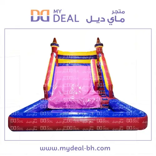 زحليقة مائية مع حوض الطول ٨ متر العرض ٥.٢٥ متر ارتفاع ٦متر 
