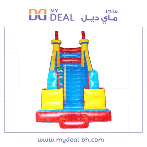 زحليقة  مع بوابة وجدار ومساكات يد ودرج 6.7* 3.3 * 6 متر