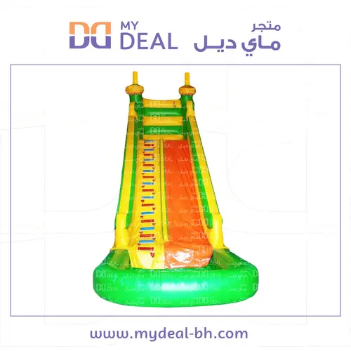 زحليقة مع مسبح مائي ومساكات يد وسلم طول 9 متر  عرض 3.30 ارتفاع 9 متر