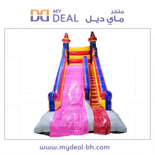 زحليقة هوائية مع سلم ومساكات يد 9*4*9 متر  