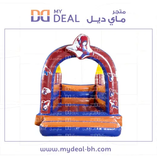 بيت هزاز ،نطيطة هوائية شخصية سبايدر مان مع درج كبير 4 * 3متر