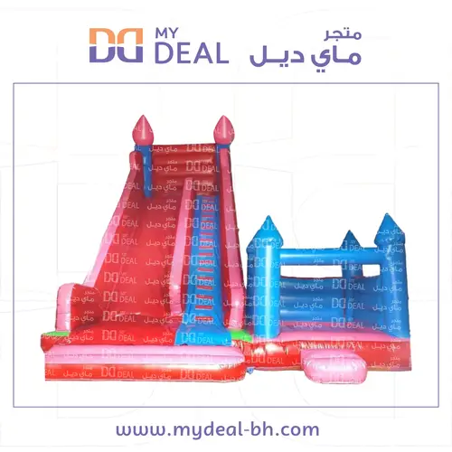 زحليقة مع درج كبير وسلم ونطيطة جانبية ودرج 9 *7* 9 متر
