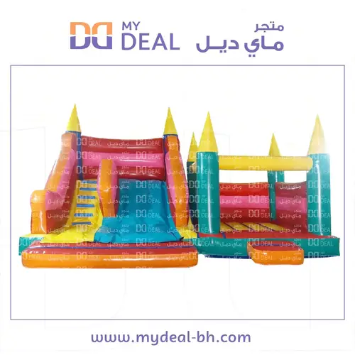 زحليقة هوائية مع نطيطة جانبية 5.2*6.6* 3.5 متر 