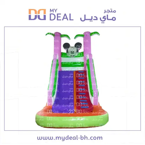 زحليقة ميكي ماوس مع حوض وسلم الطول ٦ متر العرض ٣.٣٠ متر الارتفاع ٦ متر 