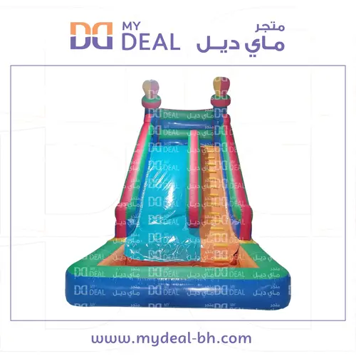 زحليقة مائية مع مسبح و سلم 7 * 4 * 7 متر