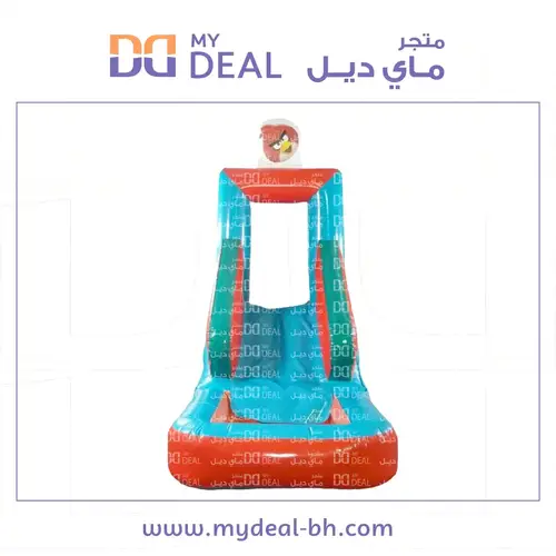 زحليقة مع سلم وحوض ودرج شخضيات انجري بيردز طول ٥.٤٠ متر عرض ٢.١٠ متر ارتفاع ٣ متر 