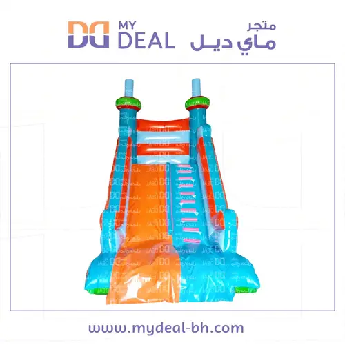 زحليقة هوائية مع سلم ومساكات يد 6*3.30*6 متر 
