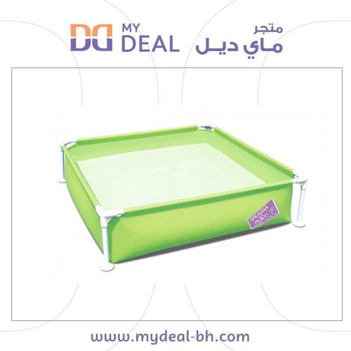 مسبح أطفال شراع مربع أخضر 122*122*30 سم