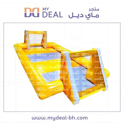 ملعب صابوني 8 في 4 متر لون أصفر و رمادى