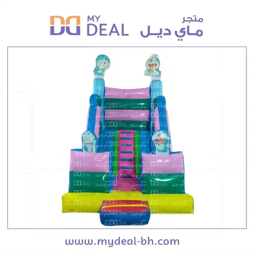 زحليقتين مع سلم وسط وجدار وبوابة أمامية 5.70* 3.30 *4.50 متر