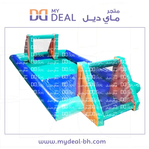  ملعب صابوني 8 في 4 أرضية لون أخضر وأزرق 