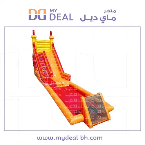 زحليقة مع ملعب صابوني الطول ١٦ متر العرض ٤ متر الارتفاع ٨ متر 