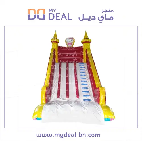 زحليقة هوائية شخصية كيتي ثلاث مسارات مع سلم 7*4*7 متر 