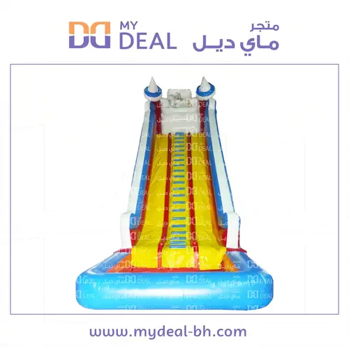 زحليقة توم اند جيري المائية مسارين مع سلم وسط طول ١٠ متر  عرض ٣.٣٠ متر ارتفاع ٩.٥٠ متر  