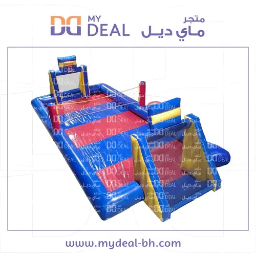 ملعب صابوني متعدد الاستخدام مع سلة وطائرة 12 * 5 متر 