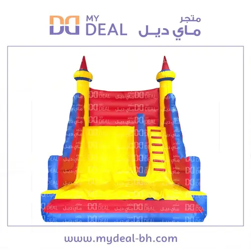 زحليقة هوائية مع درج كبير ومساكات يد 5.50*4.50*5 متر 