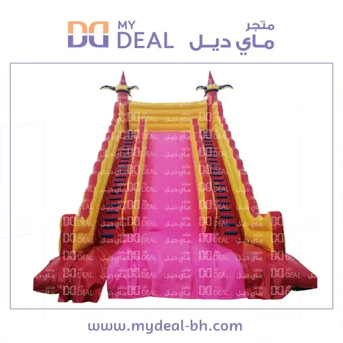 زحليقة هوائية مع سلمين واعمدة مشجرة الطول ١١ متر × العرض ٦ متر × الارتفاع ١٠ متر 